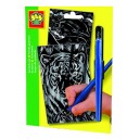 Škrabacie obrázky tiger-delfín