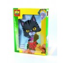Vyšívané dečky Mačka