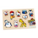 Hello Kitty - Drevené puzzle