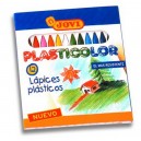 Pastelky guľaté Plasticolor, 12 ks + 1 metal, 117 mm
