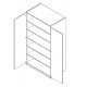 Skriňa policová uzamykateľná