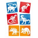 Šablóny Dinosaury, 6 ks