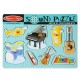 Melissa & Doug - Drevené puzzle so zvukmi - Hudobné nástroje