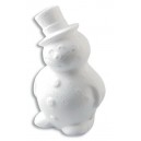 Polystyrénový snehuliak, 16.5 cm, 1 ks