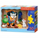 Castorland Puzzle Kocúr v čižmách, 30 dielikov