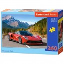 Castorland Puzzle Červené auto v horách, 260 dielikov