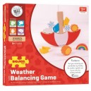 Bigjigs Toys Balančná hra Počasie, 13 dielikov